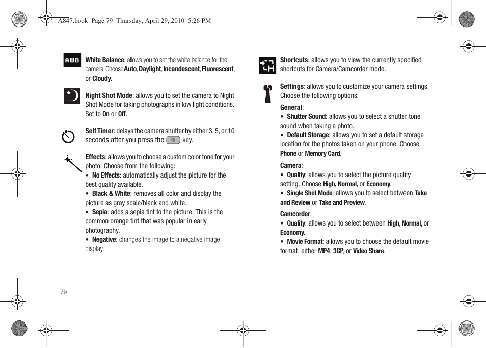 Samsung SGH-A847ZAAATT User Manual | Page 84 / 187