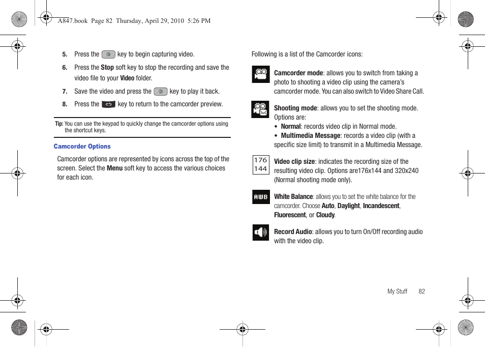 Samsung SGH-A847ZAAATT User Manual | Page 87 / 187