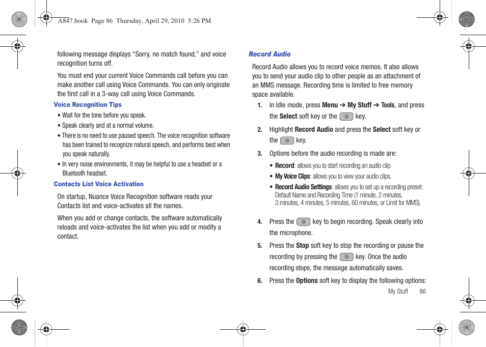 Samsung SGH-A847ZAAATT User Manual | Page 91 / 187
