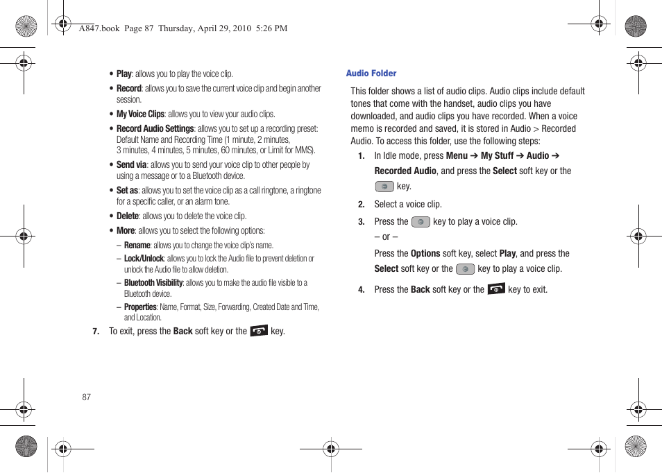 Samsung SGH-A847ZAAATT User Manual | Page 92 / 187