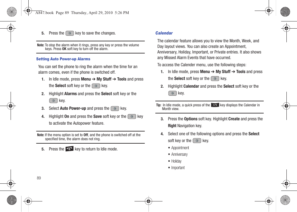 Samsung SGH-A847ZAAATT User Manual | Page 94 / 187