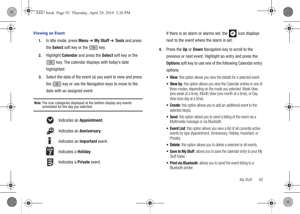 Samsung SGH-A847ZAAATT User Manual | Page 97 / 187