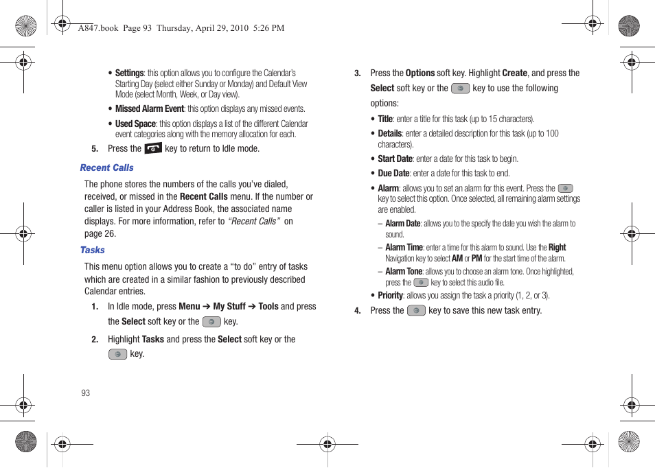 Samsung SGH-A847ZAAATT User Manual | Page 98 / 187