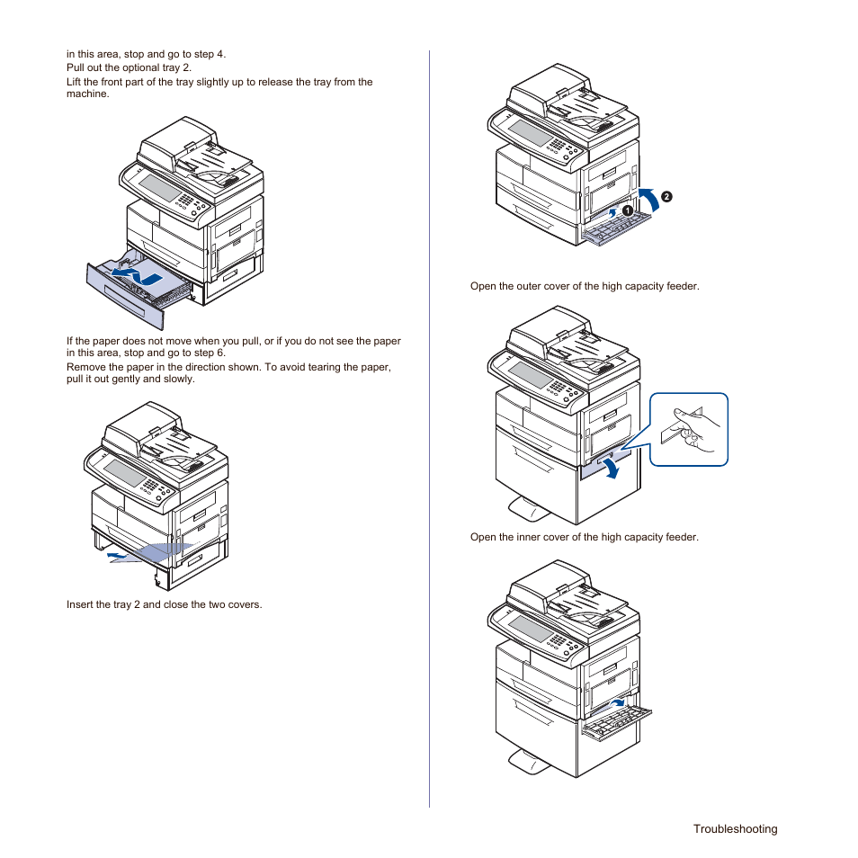 In the optional high capacity feeder, See "in the optional, High capacity | Samsung SCX-6545N-XPE User Manual | Page 156 / 190