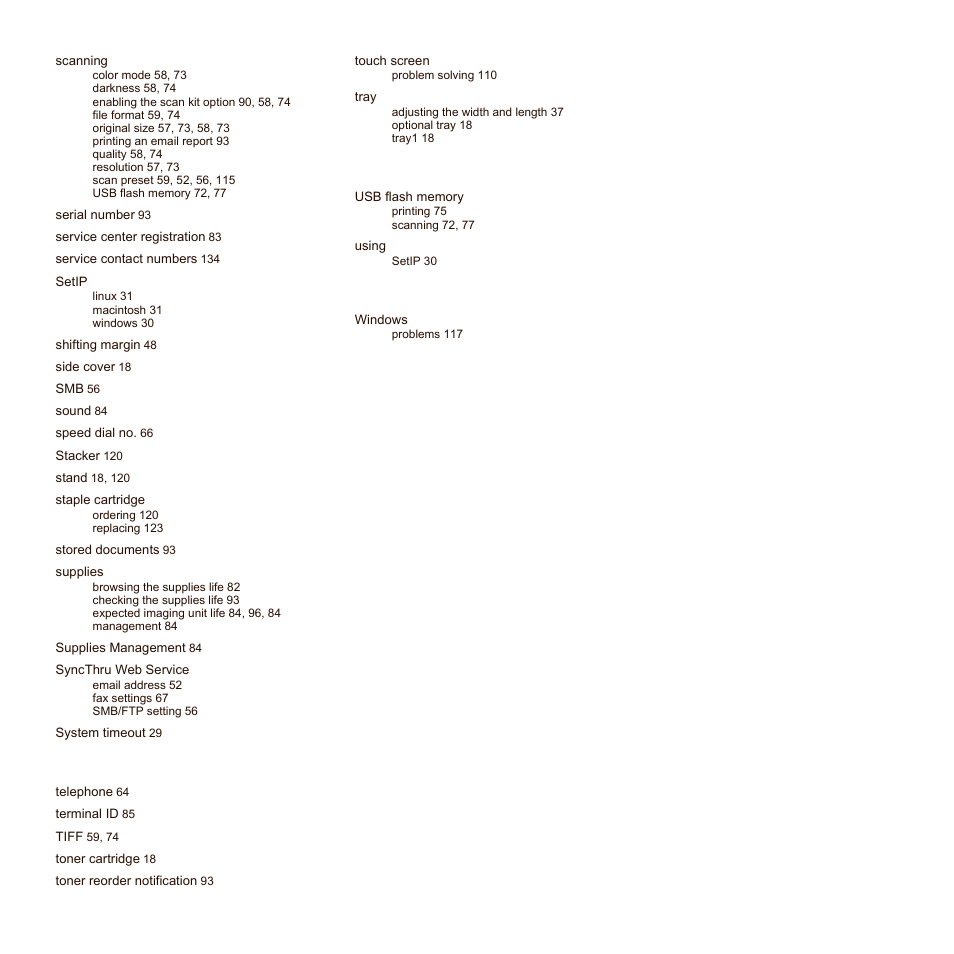 Samsung SCX-6545N-XPE User Manual | Page 186 / 190
