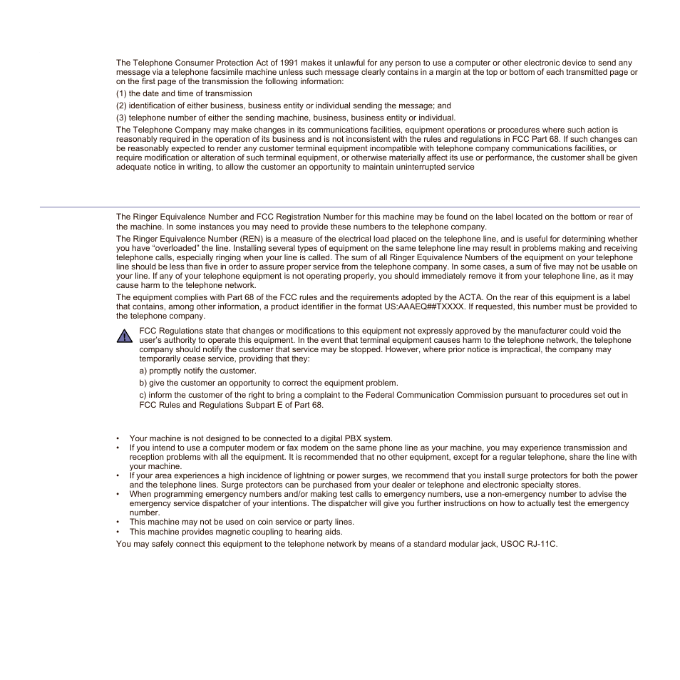 Fax branding, Ringer equivalence number | Samsung SCX-6545N-XPE User Manual | Page 62 / 190