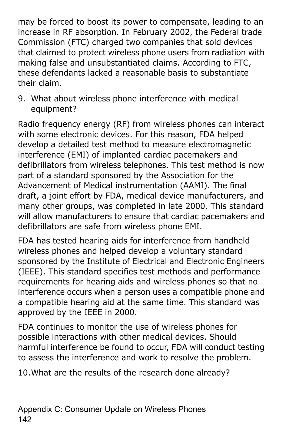 What are the results of the research done already | Samsung SGH-C225NBATMB User Manual | Page 142 / 162
