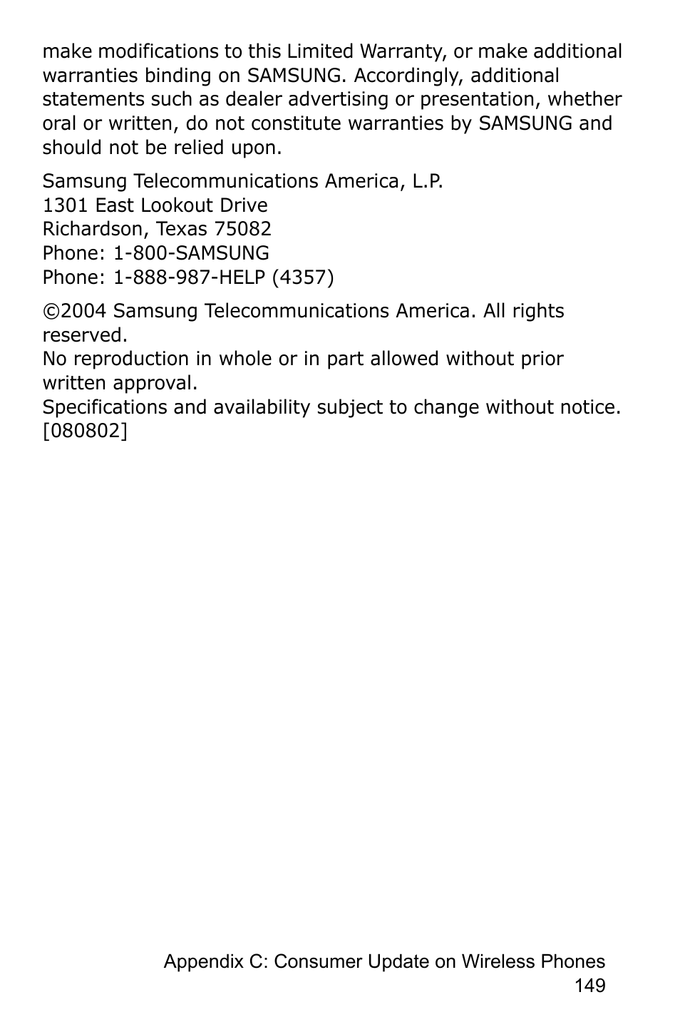 Samsung SGH-C225NBATMB User Manual | Page 149 / 162