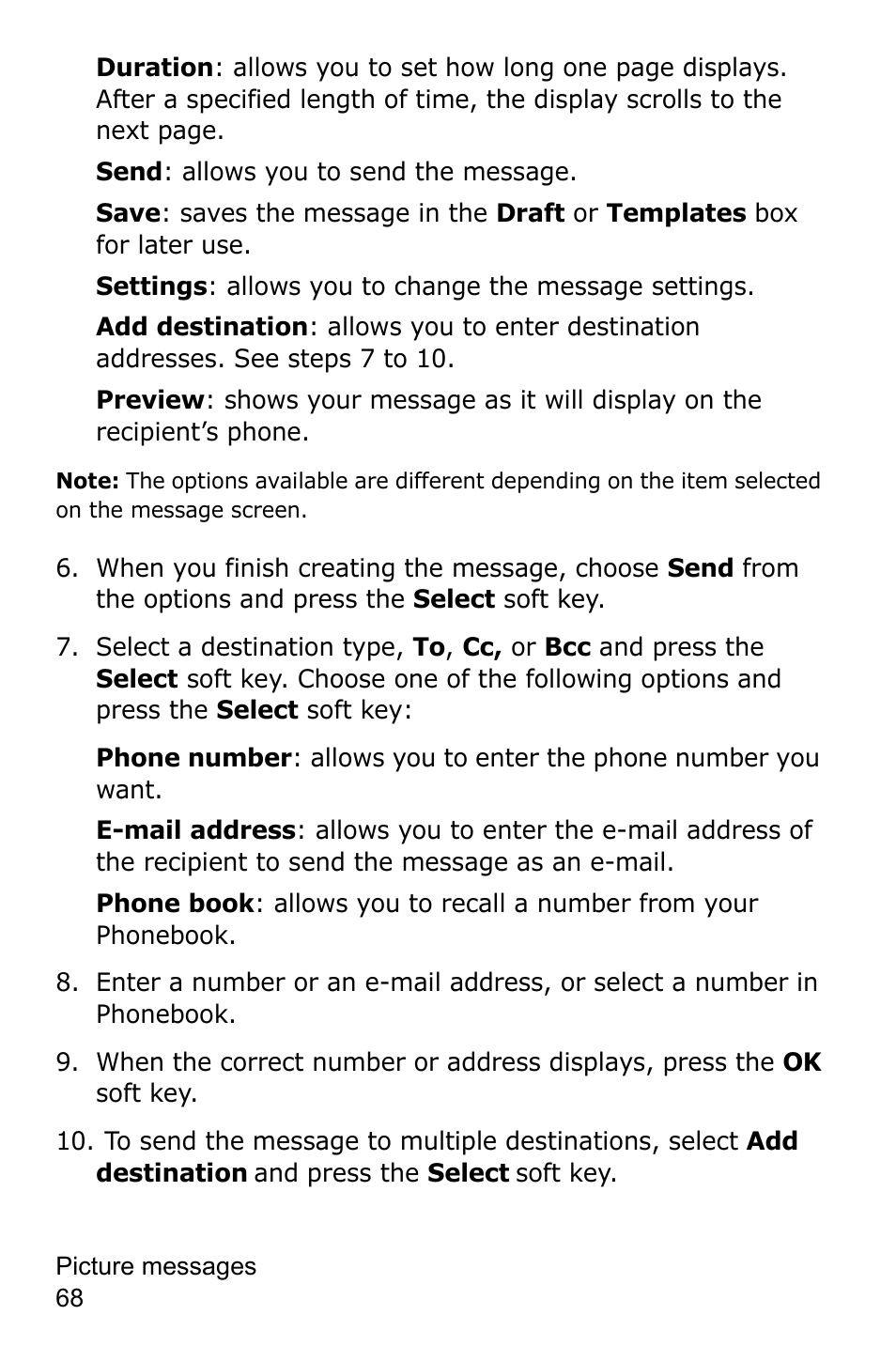 Samsung SGH-C225NBATMB User Manual | Page 68 / 162