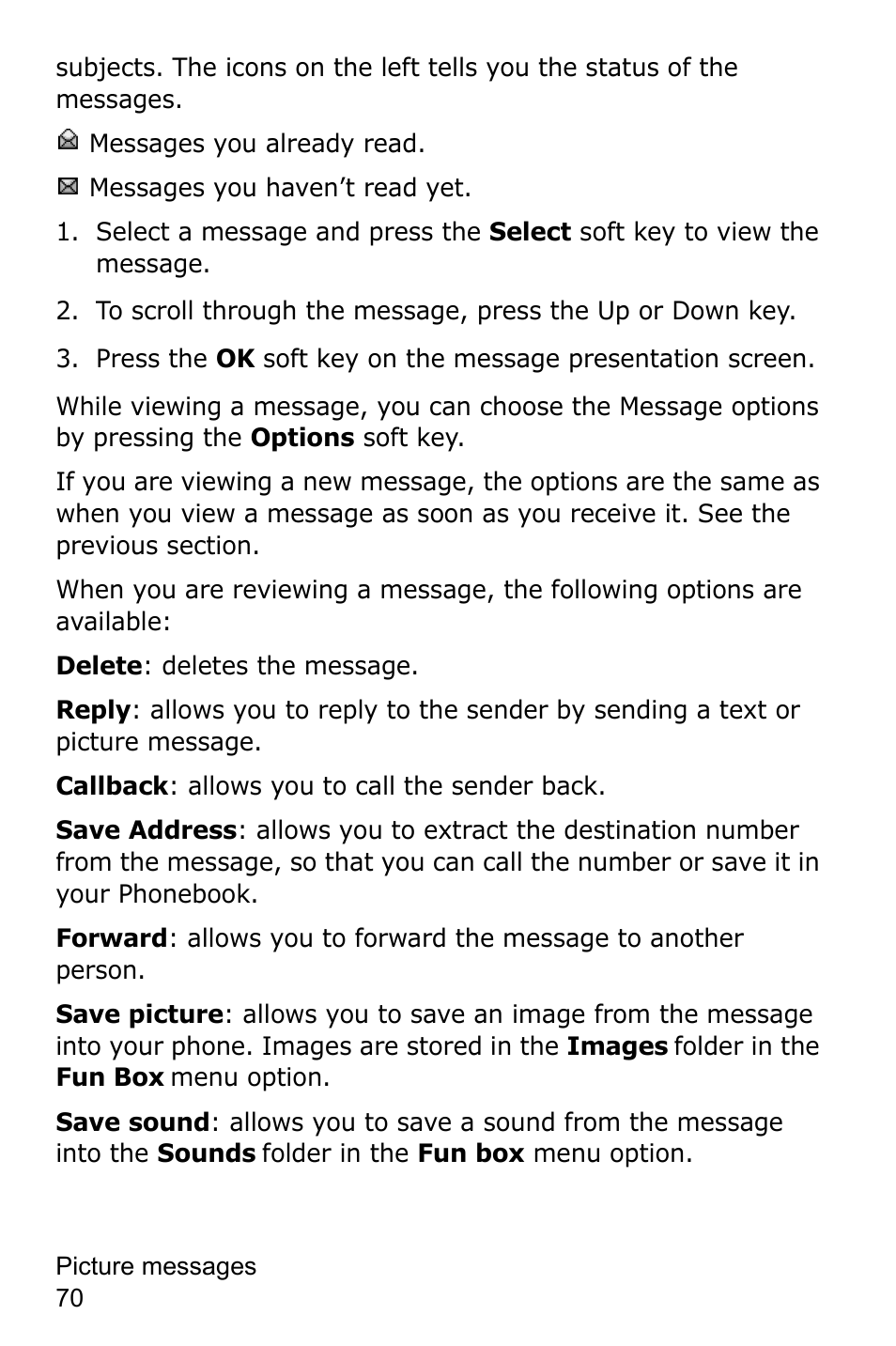 Samsung SGH-C225NBATMB User Manual | Page 70 / 162
