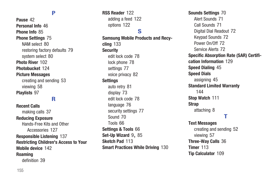 Samsung SCH-U370XKOVZW User Manual | Page 159 / 160