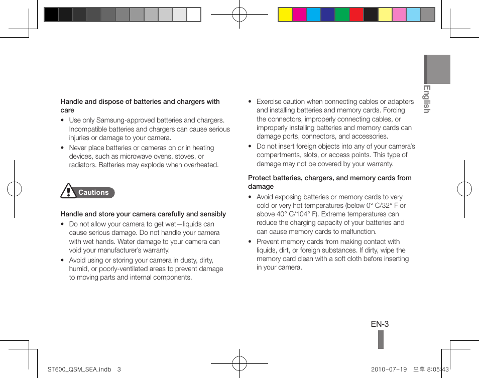 Samsung EC-ST600ZBPLUS User Manual | Page 3 / 24