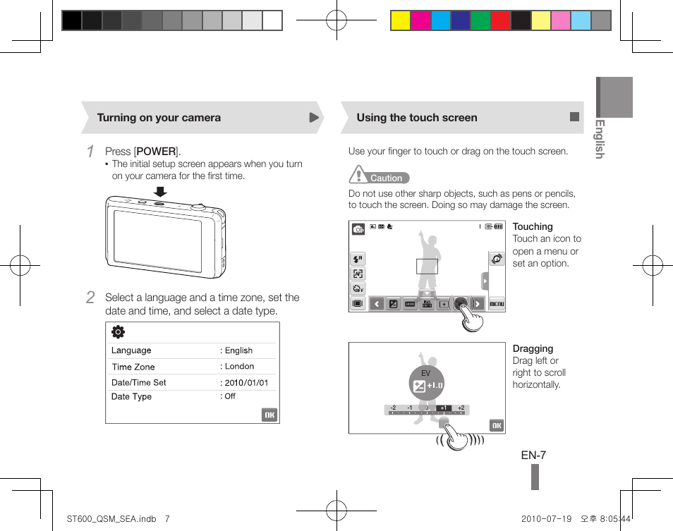English | Samsung EC-ST600ZBPLUS User Manual | Page 7 / 24