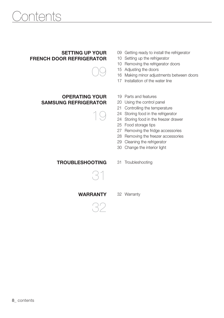 Samsung RF197ABRS-XAA User Manual | Page 8 / 34