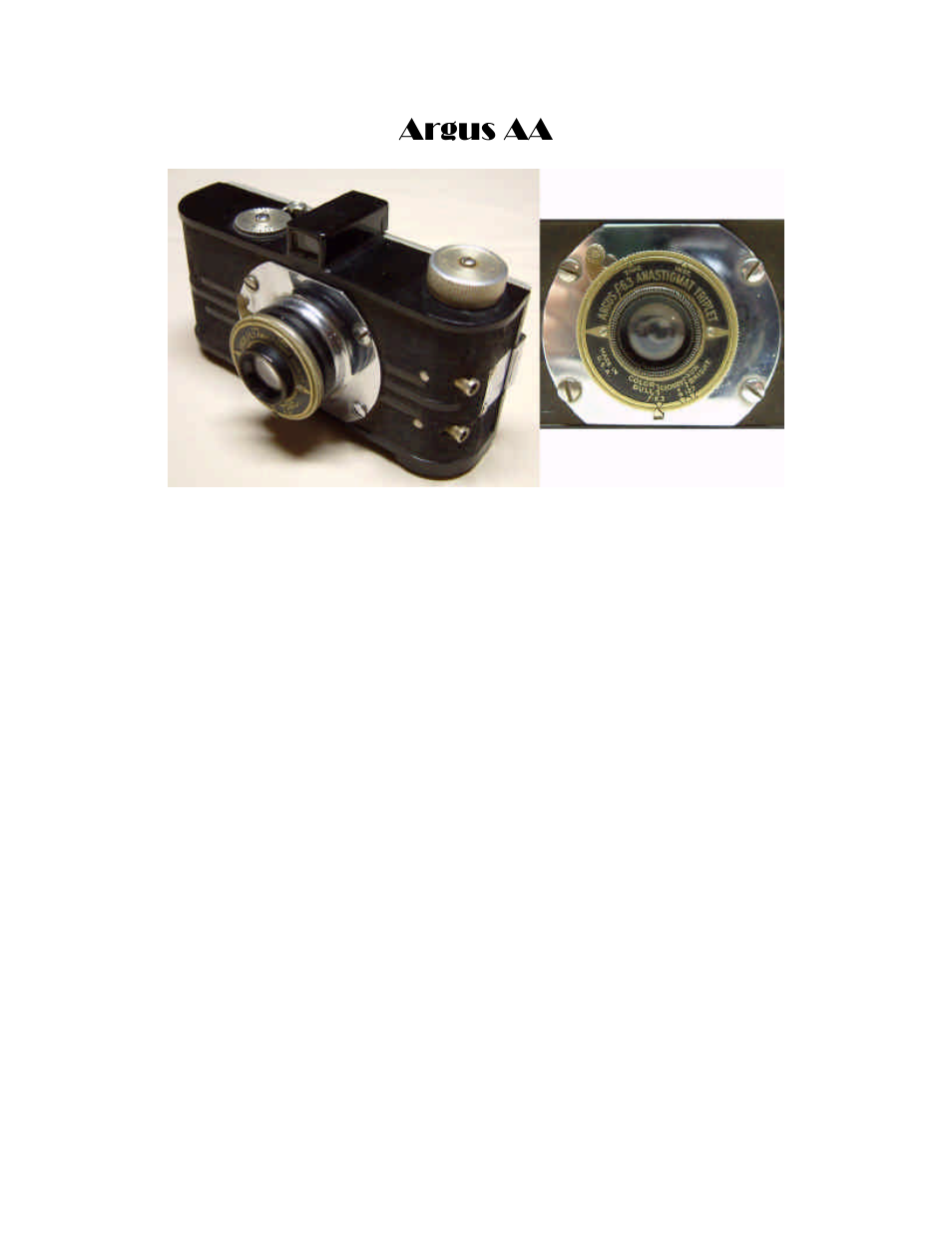 Argus aa | Argus Camera ARGUS A User Manual | Page 19 / 73
