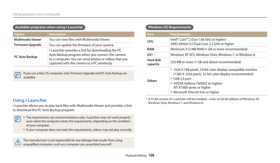 Using i-launcher | Samsung EC-WB700ZBPBCA User Manual | Page 109 / 168
