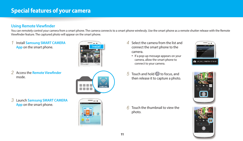Special features of your camera | Samsung EC-WB700ZBPBCA User Manual | Page 12 / 168