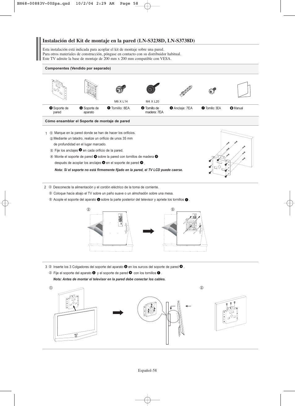 Samsung LNS3238DX-XAA User Manual | Page 180 / 182