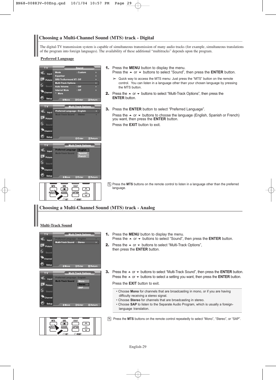 Samsung LNS3238DX-XAA User Manual | Page 31 / 182