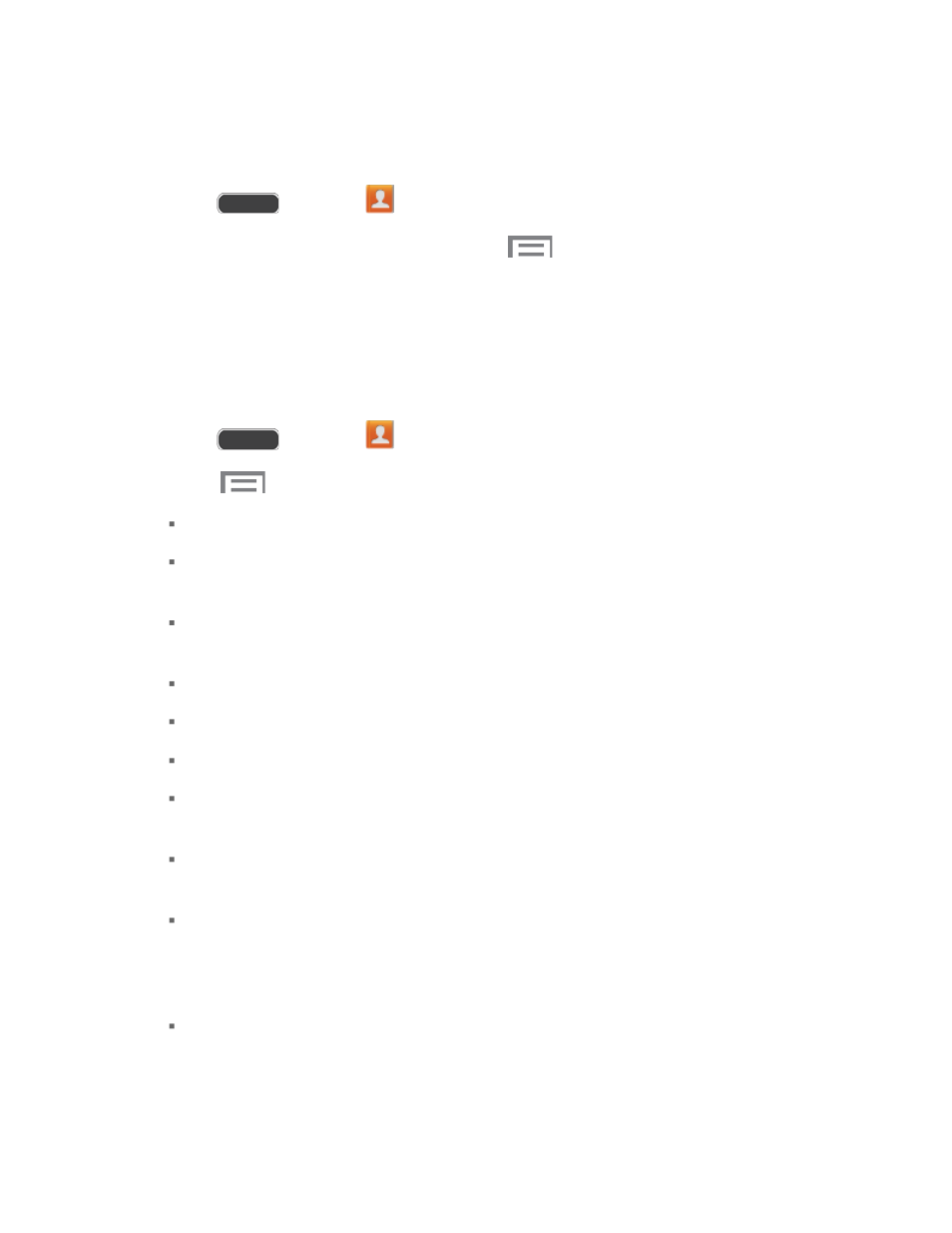 Share a contact, Contacts options | Samsung SPH-L520ZWASPR User Manual | Page 66 / 193