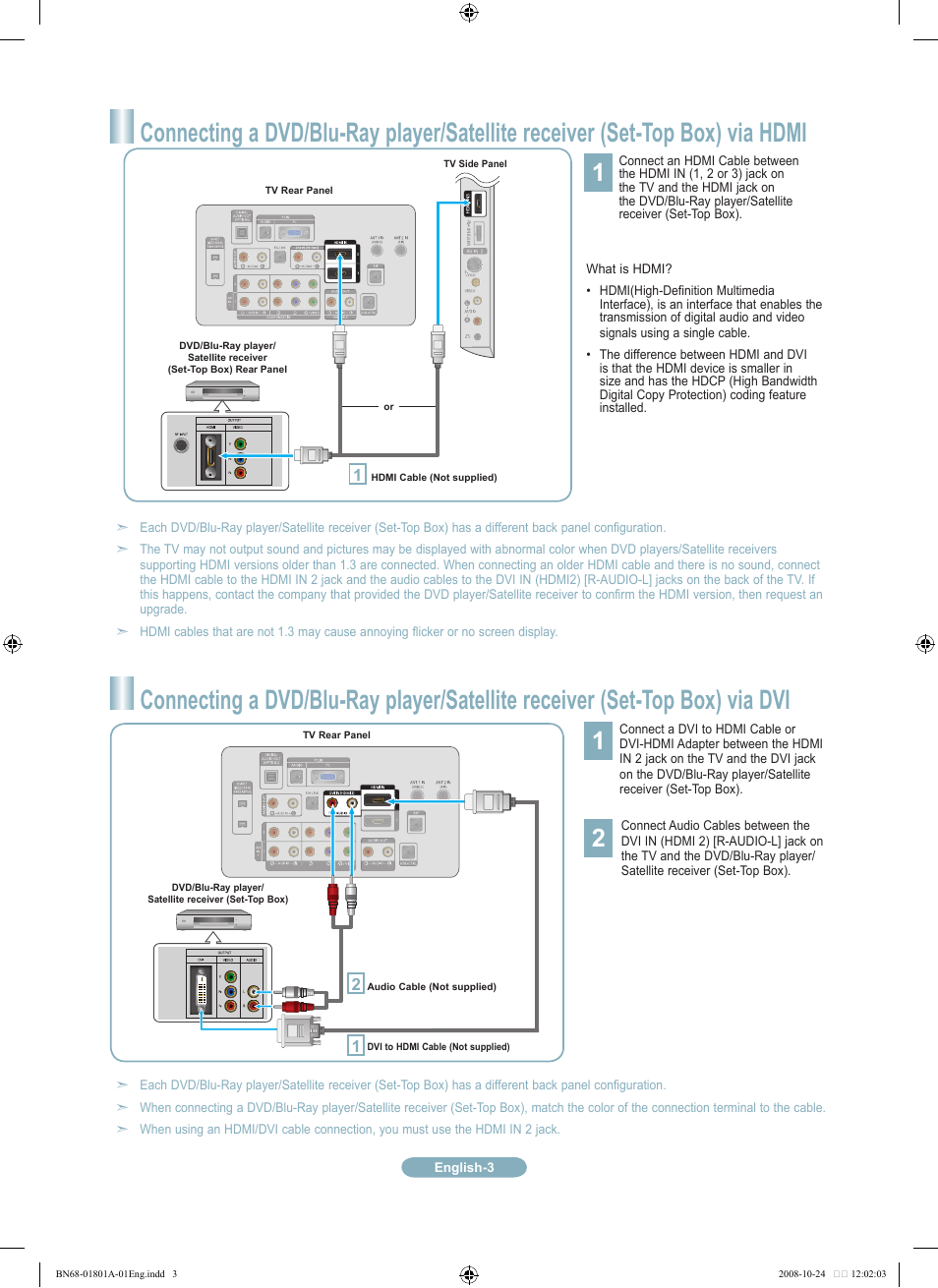 Samsung LN32A620A1FXZA User Manual | Page 3 / 12