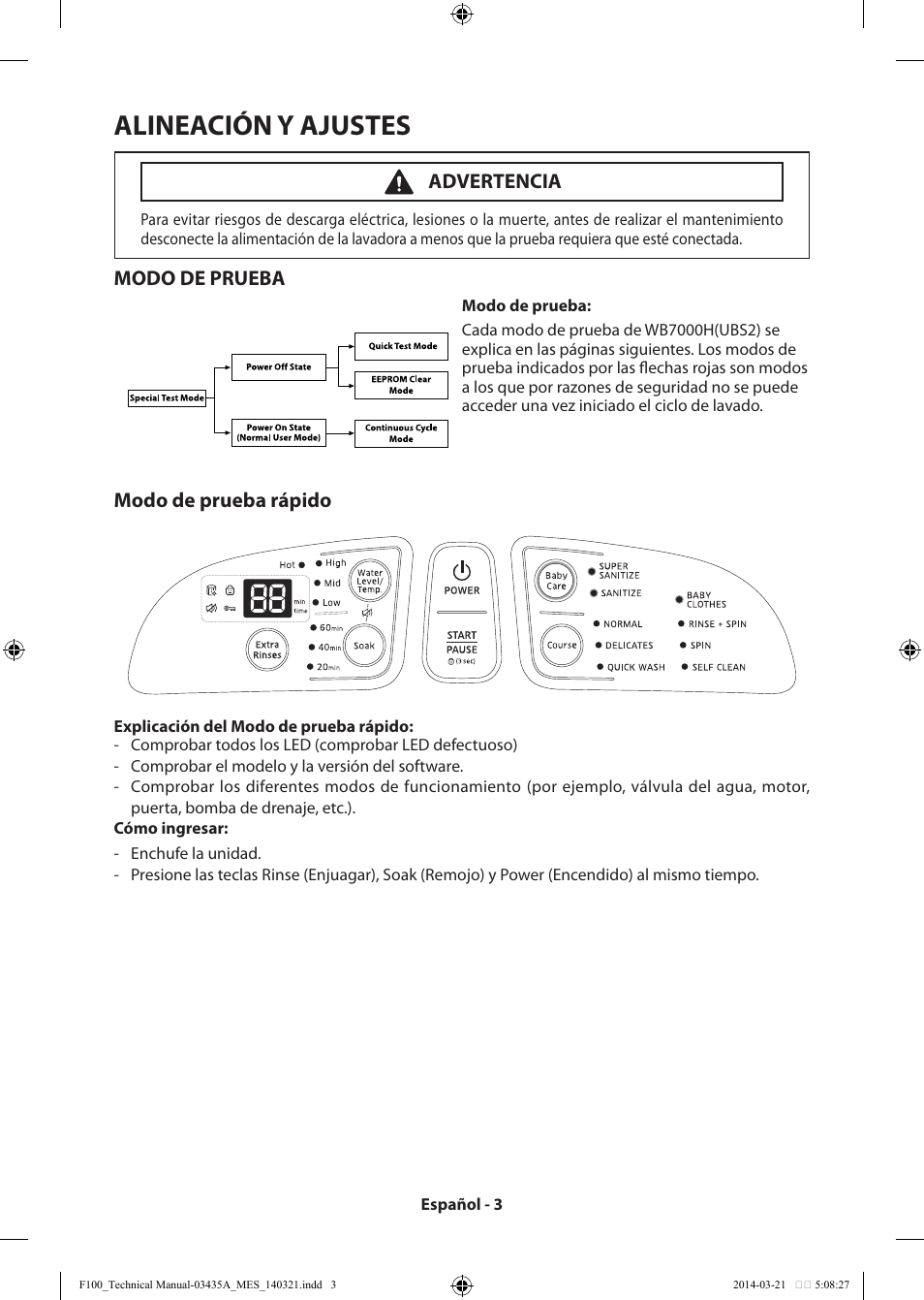 Alineación y ajustes | Samsung WB09H7300GP-A1 User Manual | Page 27 / 36