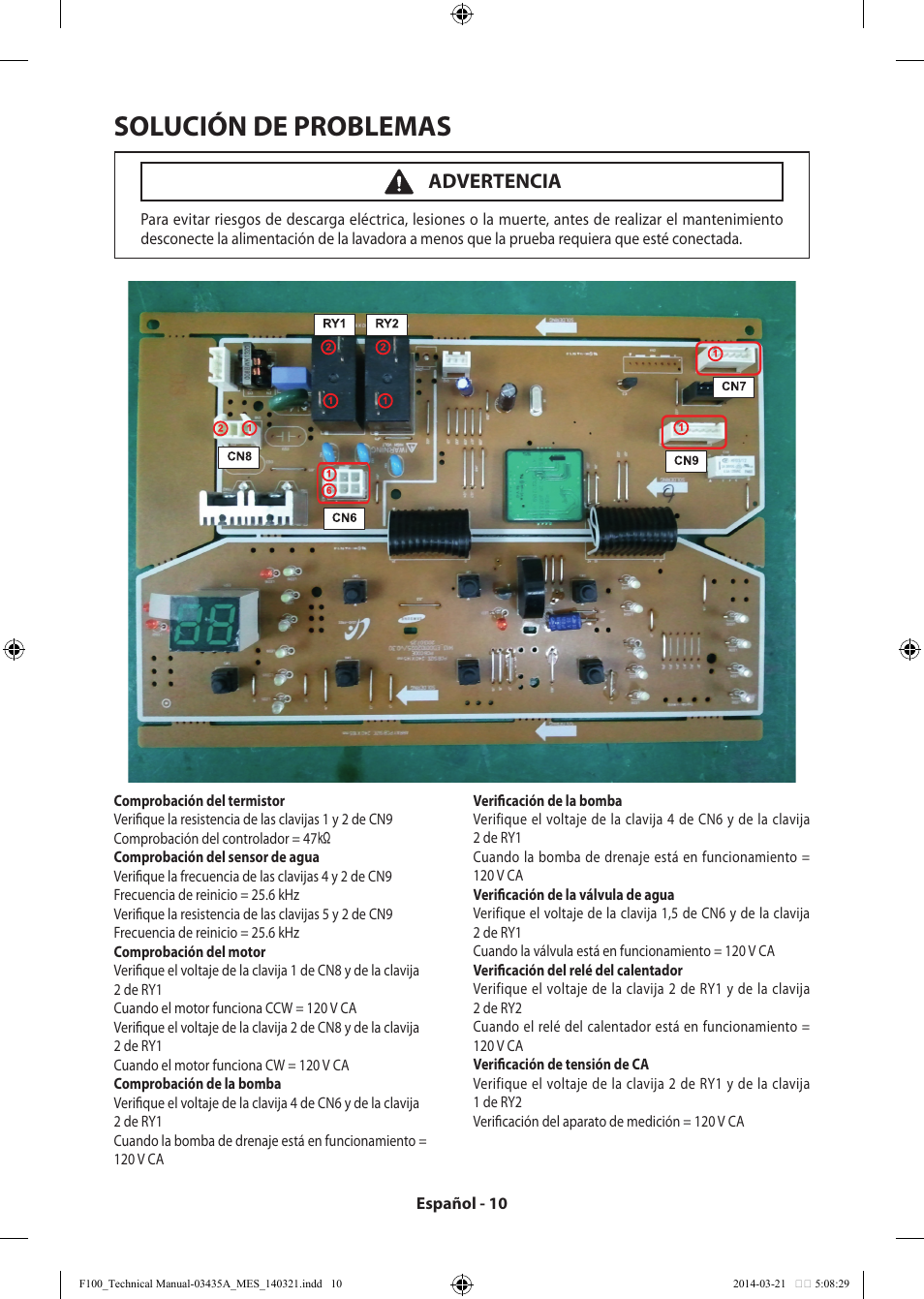 Solución de problemas, Advertencia | Samsung WB09H7300GP-A1 User Manual | Page 34 / 36