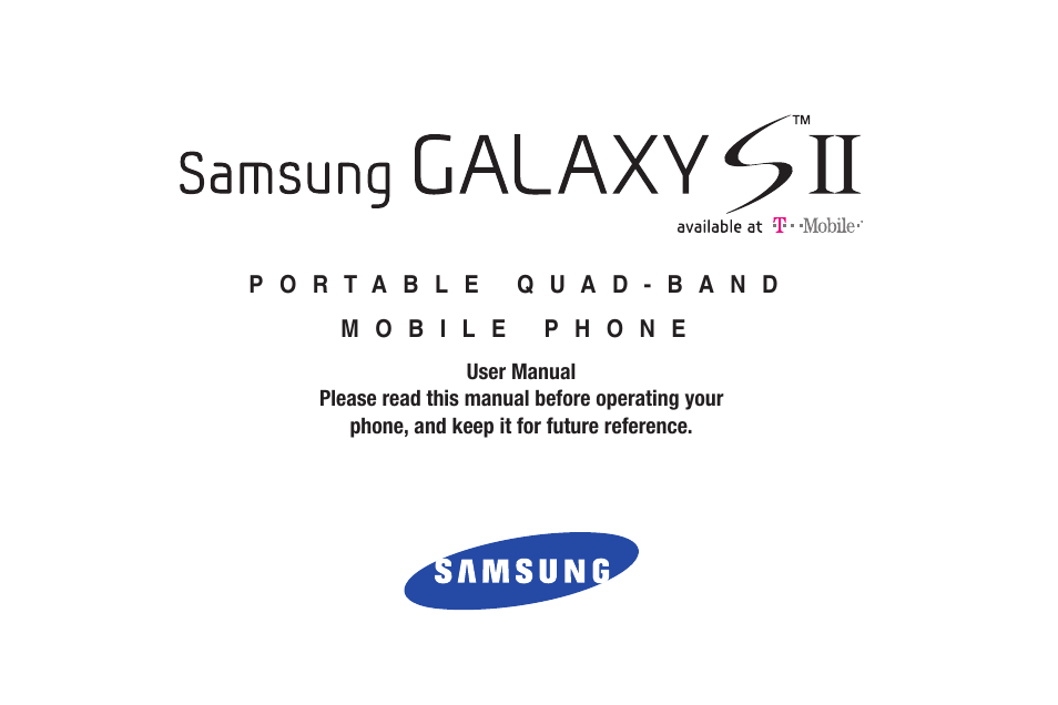 Samsung SGH-T989AABTMB User Manual | 278 pages