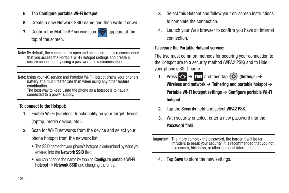 Samsung SGH-T989AABTMB User Manual | Page 194 / 278