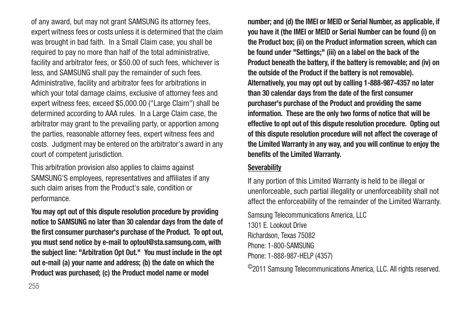 Samsung SGH-T989AABTMB User Manual | Page 260 / 278