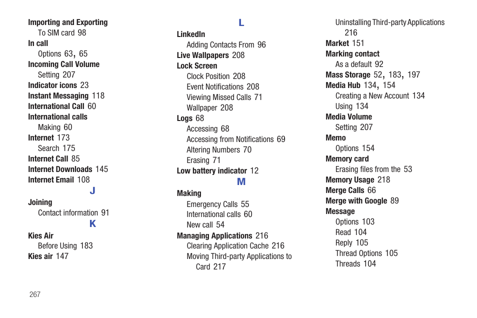 Samsung SGH-T989AABTMB User Manual | Page 272 / 278