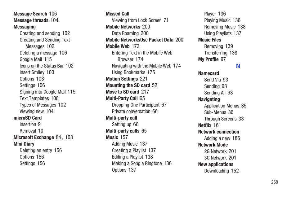 Samsung SGH-T989AABTMB User Manual | Page 273 / 278