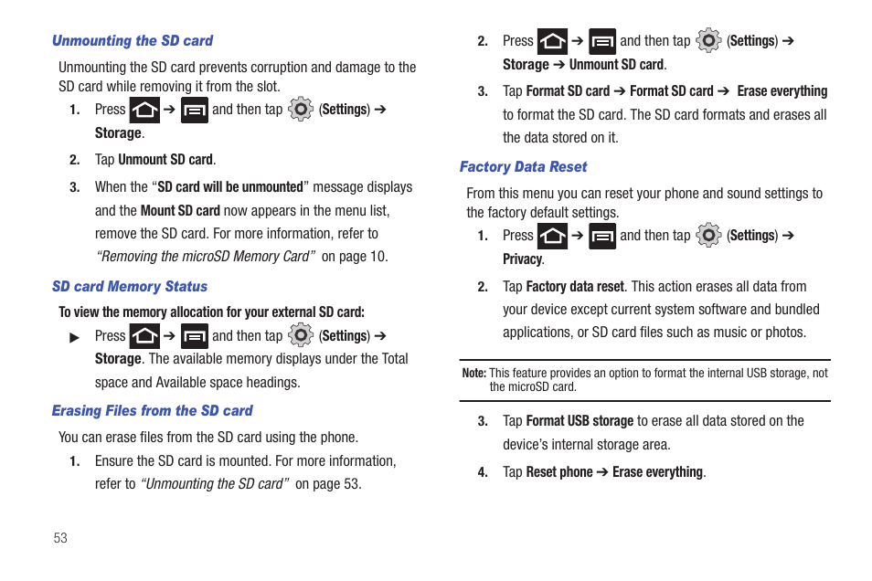 Samsung SGH-T989AABTMB User Manual | Page 58 / 278