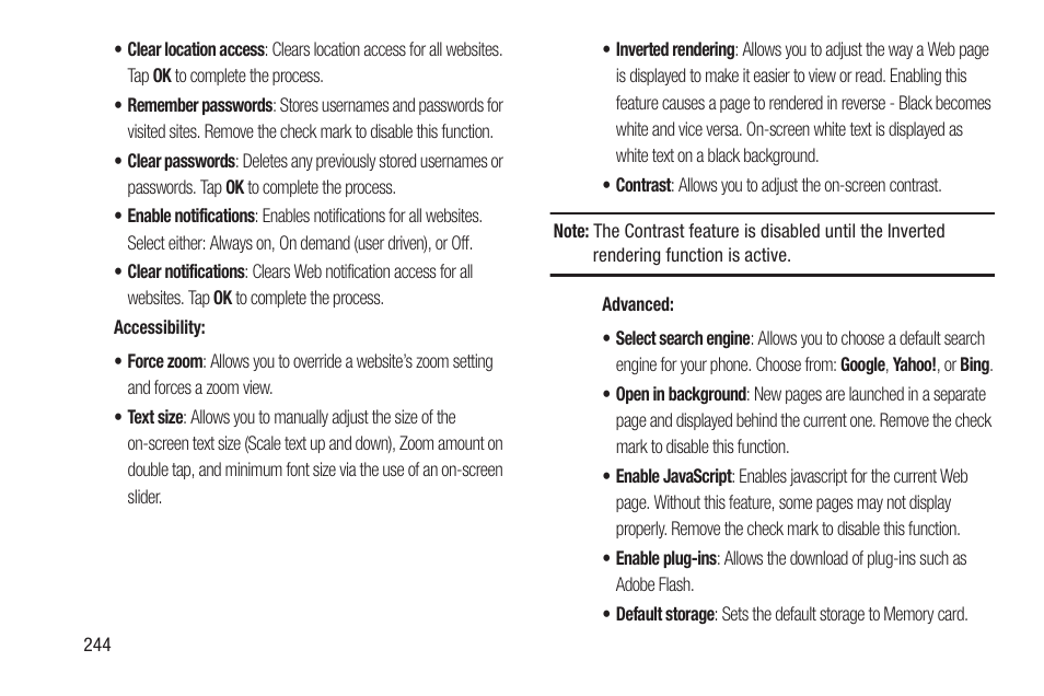 Samsung SGH-T999MBATMB User Manual | Page 250 / 378