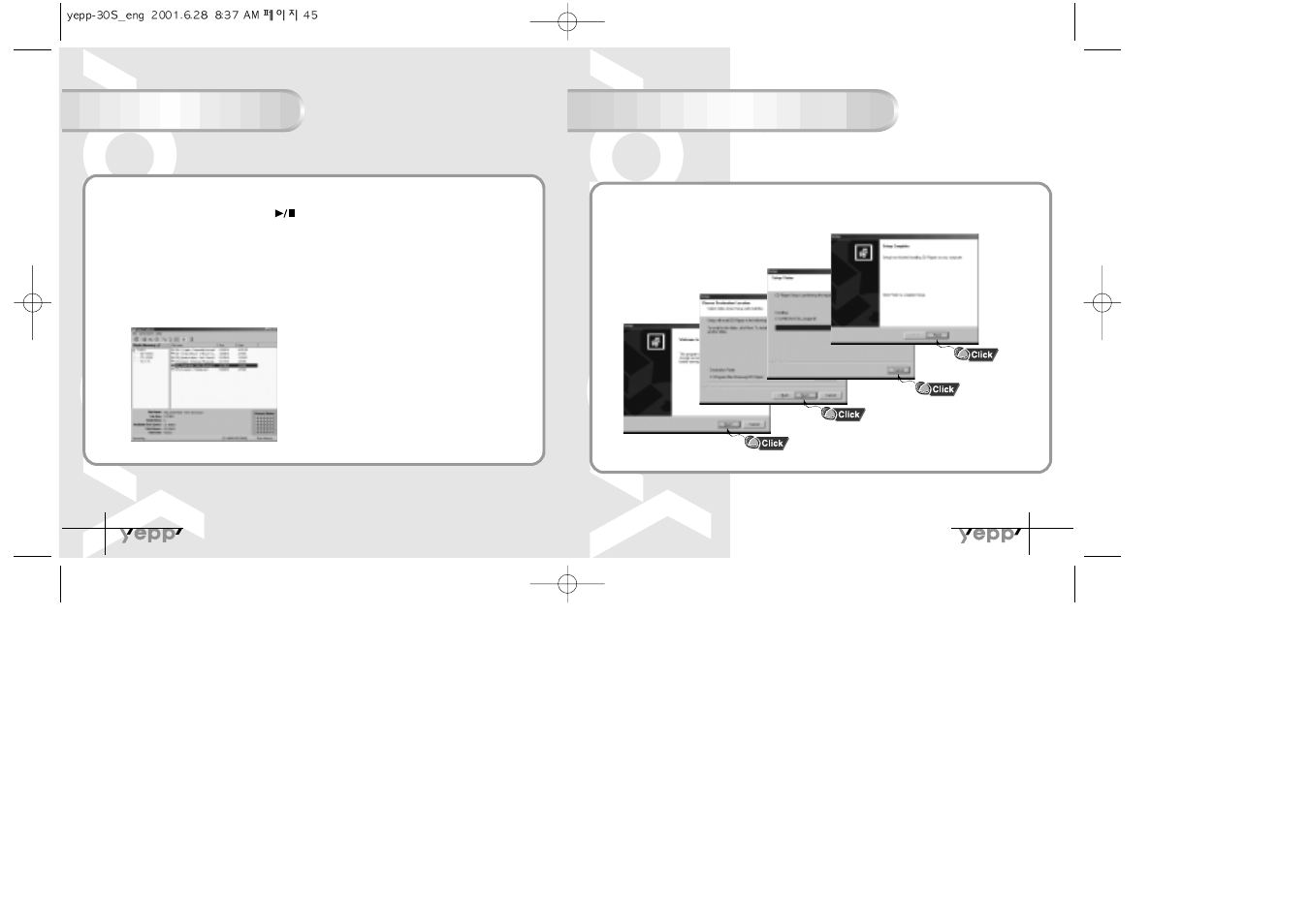 Moving files, Installing cd ripper | Samsung YP-30SH User Manual | Page 24 / 30