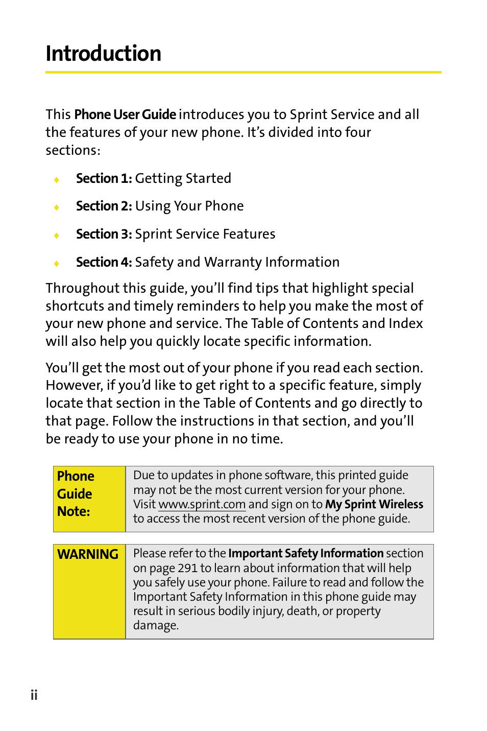 Introduction | Samsung SPH-M620ZKASPR User Manual | Page 10 / 340