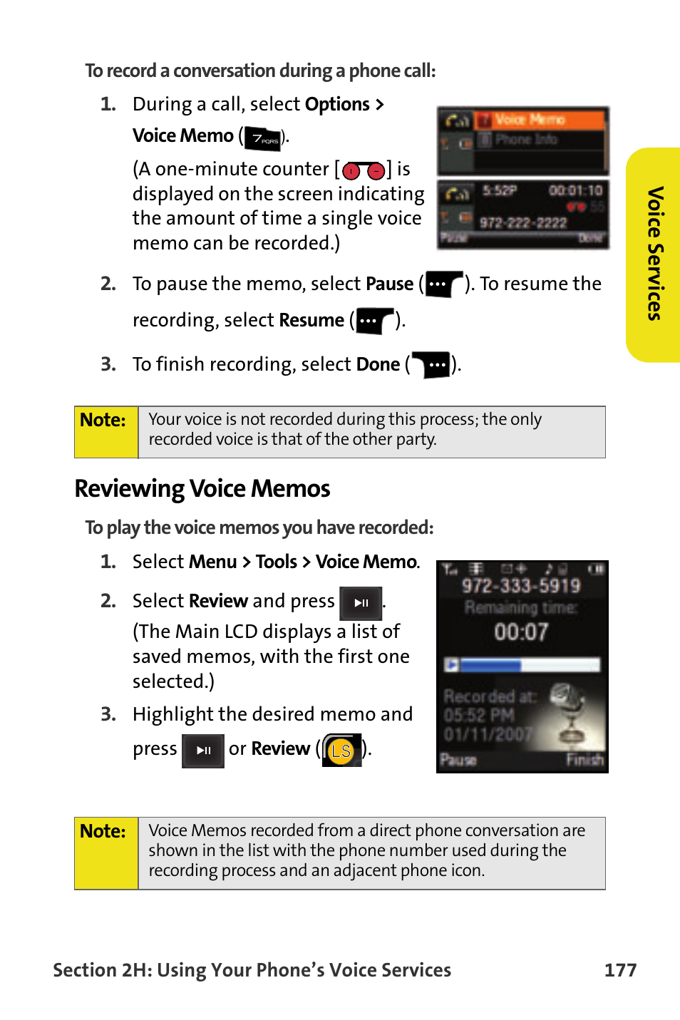 Reviewing voice memos | Samsung SPH-M620ZKASPR User Manual | Page 203 / 340