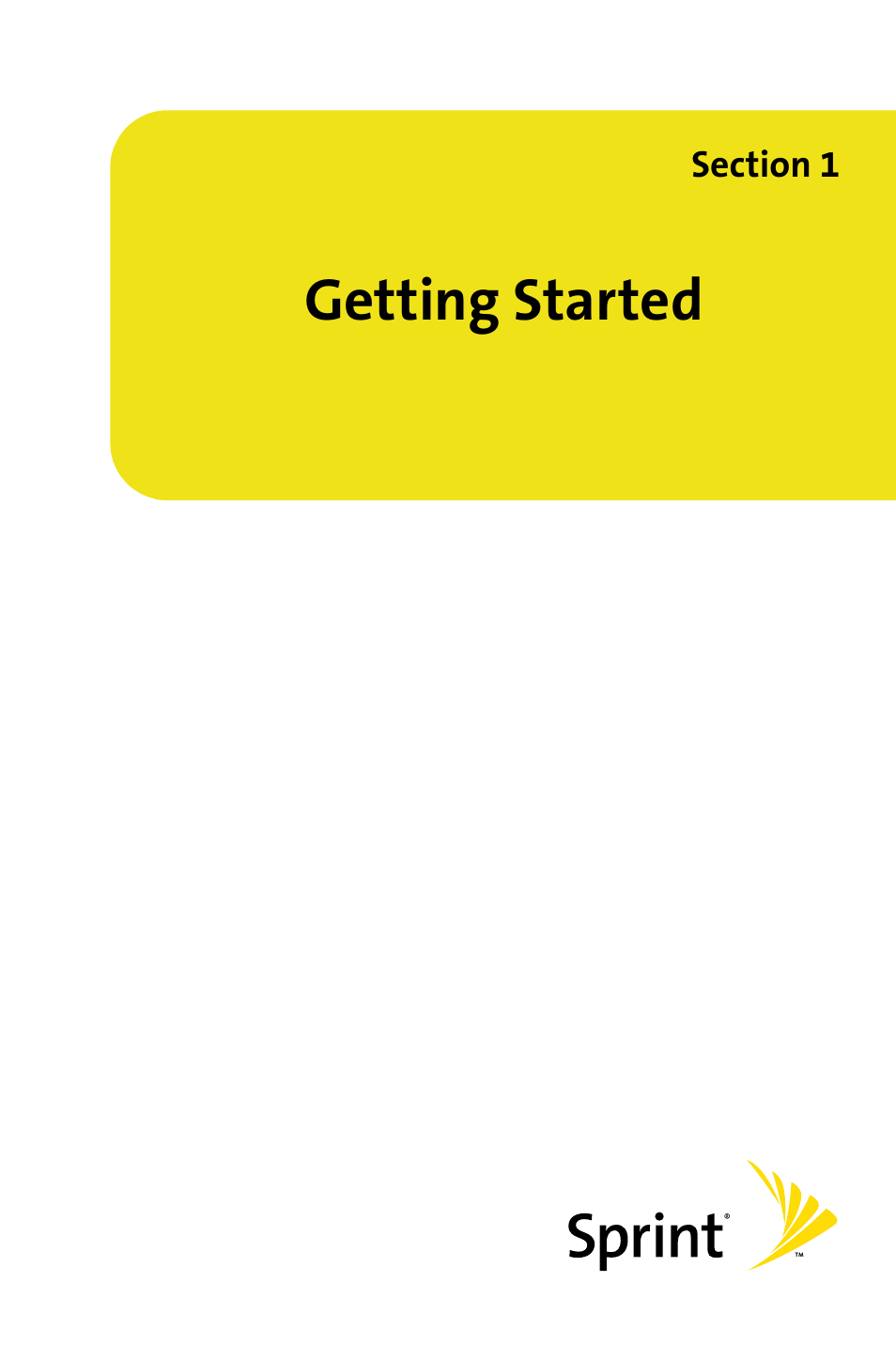 Getting started, Section 1: getting started | Samsung SPH-M620ZKASPR User Manual | Page 27 / 340