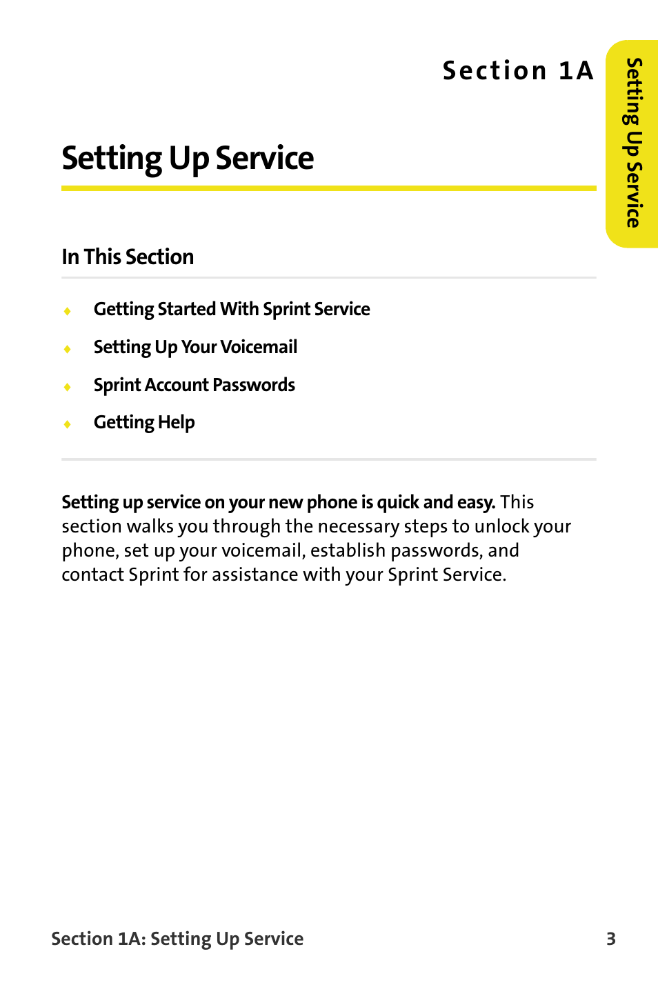 Setting up service, 1a. setting up service | Samsung SPH-M620ZKASPR User Manual | Page 29 / 340