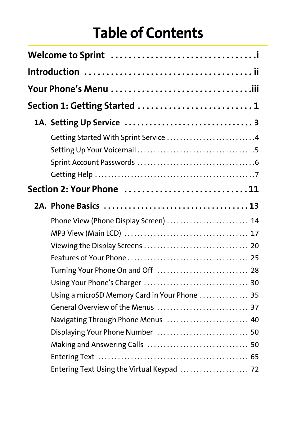 Samsung SPH-M620ZKASPR User Manual | Page 3 / 340