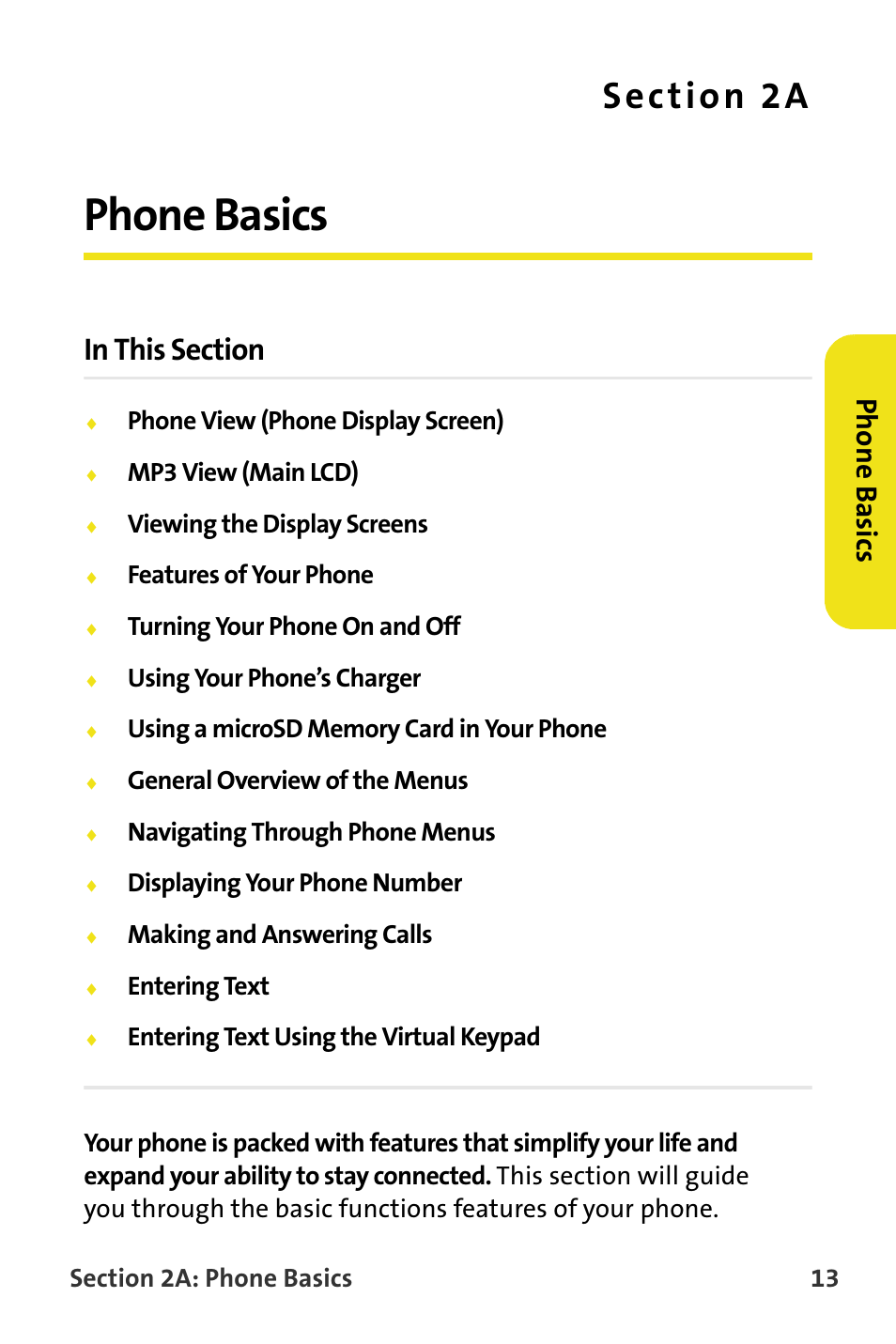 Phone basics, 2a. phone basics | Samsung SPH-M620ZKASPR User Manual | Page 39 / 340