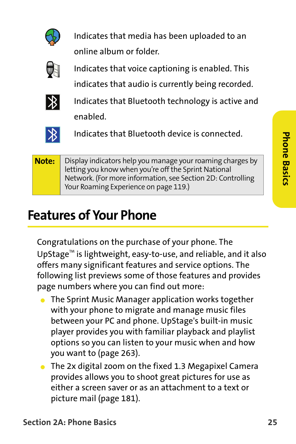 Features of your phone, Phone basics | Samsung SPH-M620ZKASPR User Manual | Page 51 / 340