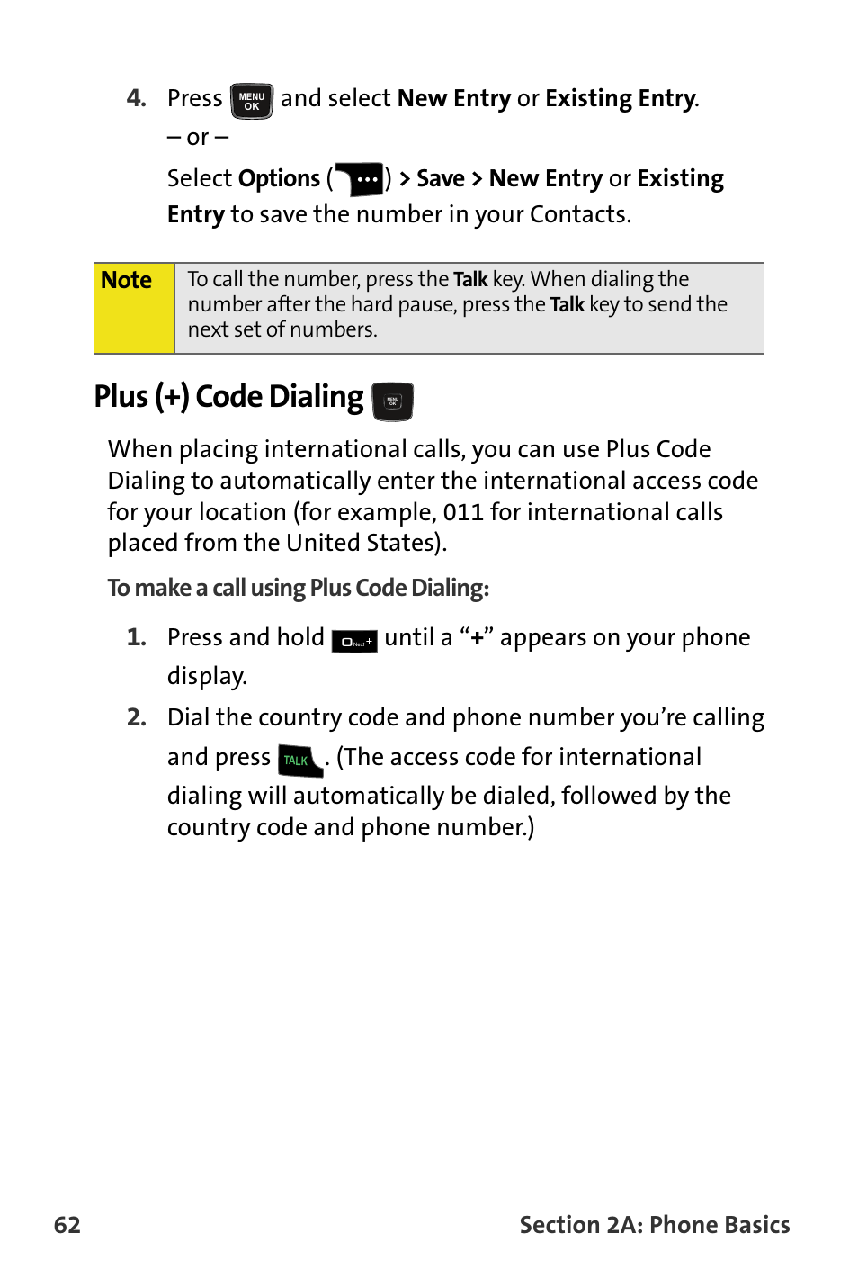 Plus (+) code dialing | Samsung SPH-M620ZKASPR User Manual | Page 88 / 340