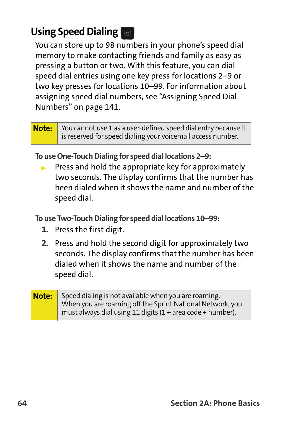 Using speed dialing | Samsung SPH-M620ZKASPR User Manual | Page 90 / 340