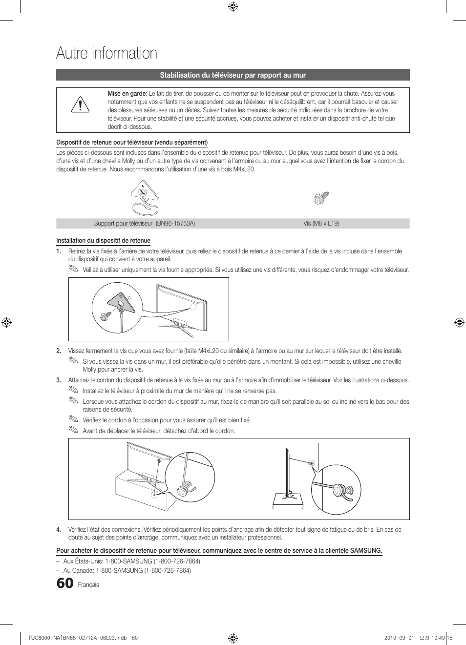 Autre information | Samsung UN55C8000XFXZA User Manual | Page 192 / 200
