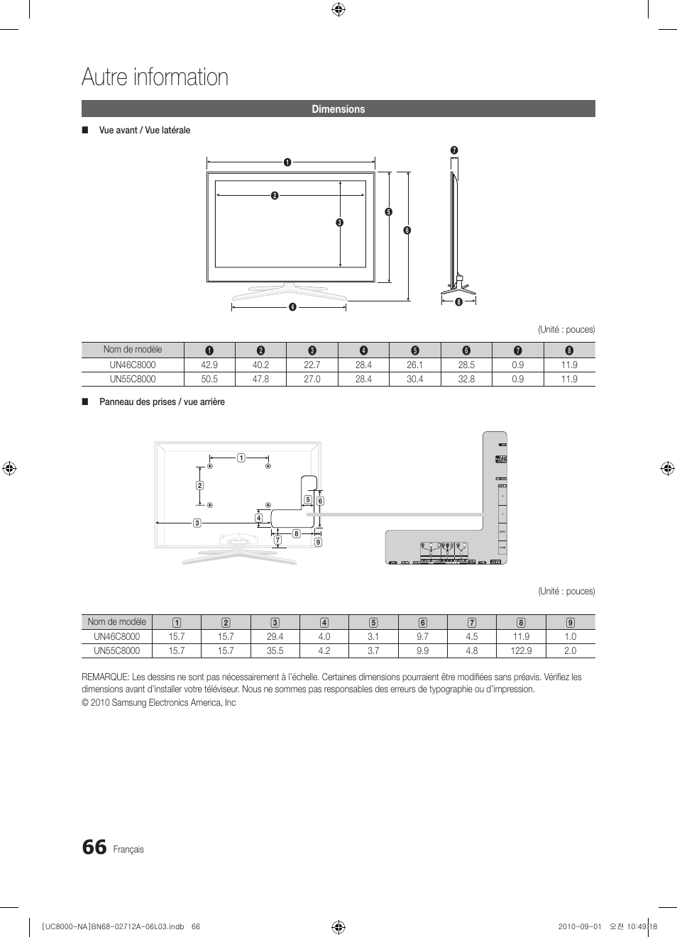 Autre information | Samsung UN55C8000XFXZA User Manual | Page 198 / 200