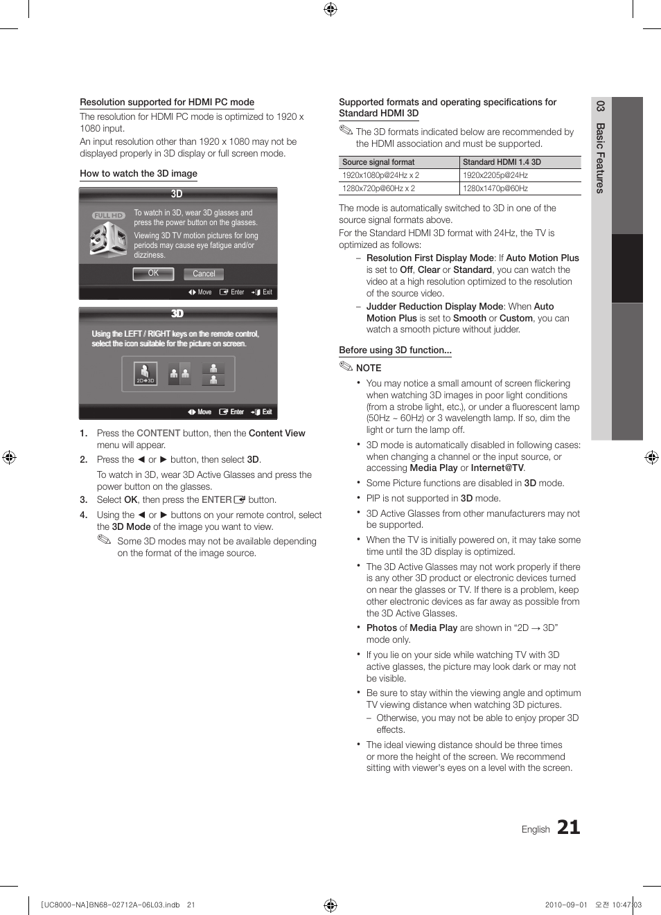 Samsung UN55C8000XFXZA User Manual | Page 21 / 200