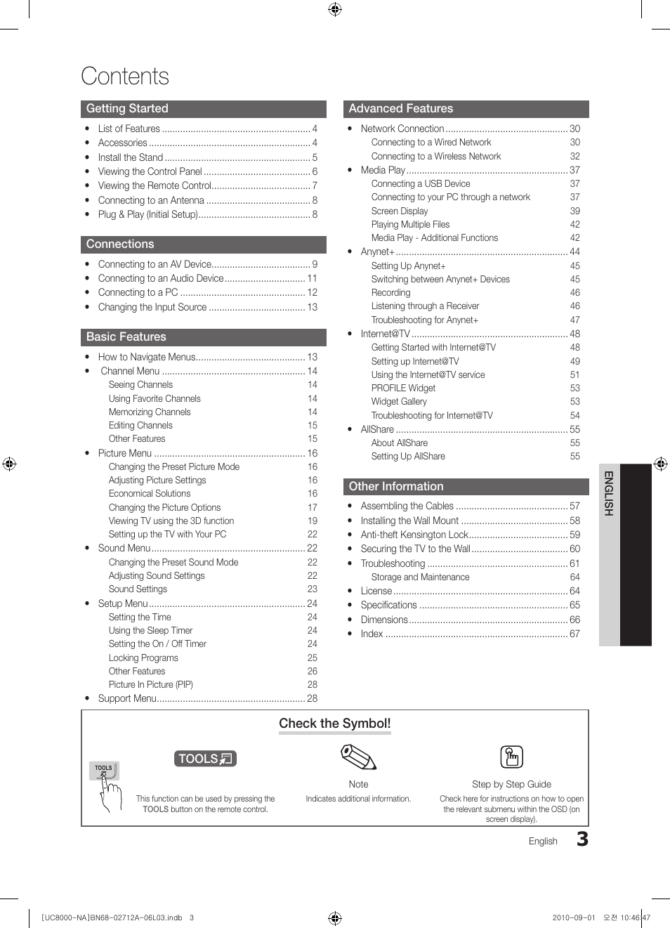 Samsung UN55C8000XFXZA User Manual | Page 3 / 200