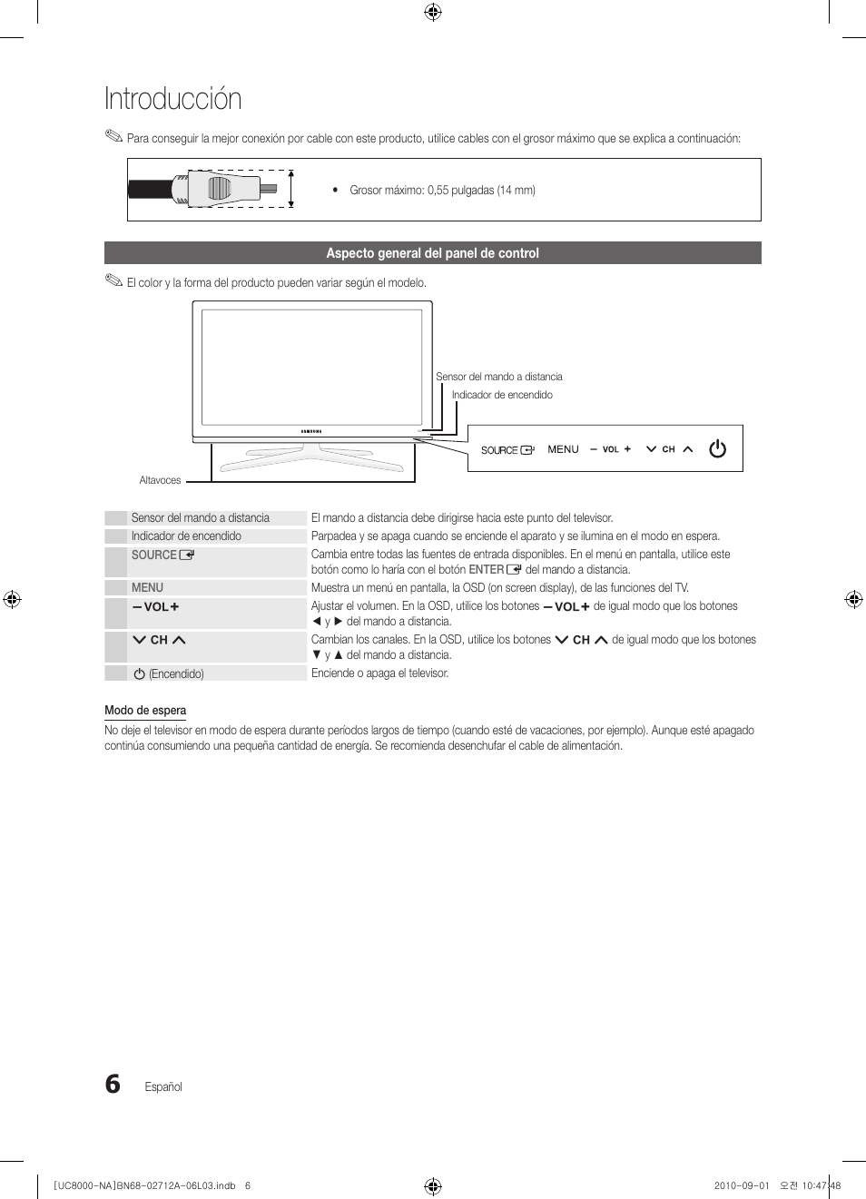 Introducción | Samsung UN55C8000XFXZA User Manual | Page 72 / 200