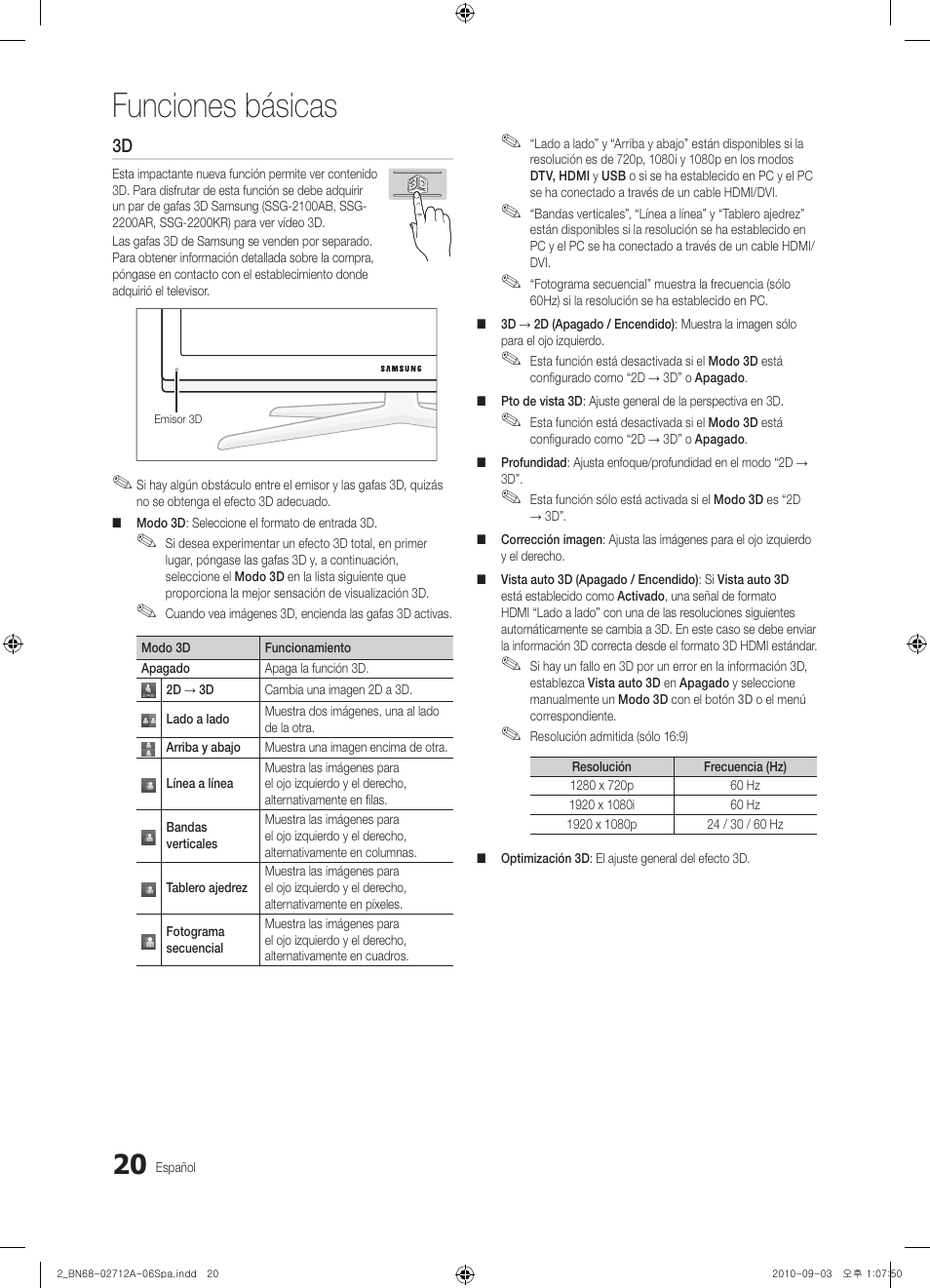 Funciones básicas | Samsung UN55C8000XFXZA User Manual | Page 86 / 200